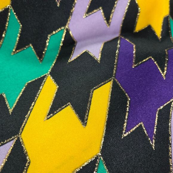 Ashley Stewart Wom 26/28 NWT One Shoulder Blouse Mardi Gras Jazz College Concert - Picture 4 of 12